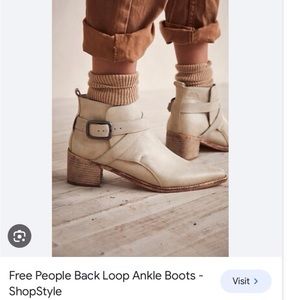 Free People Back Loop Ankle Boots 37/7